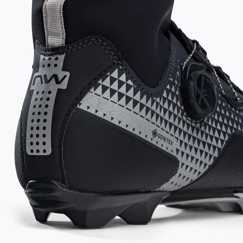 Scarpe da ciclismo MTB da uomo Northwave Celsius XC GTX grigio carbonio/riflettente 8