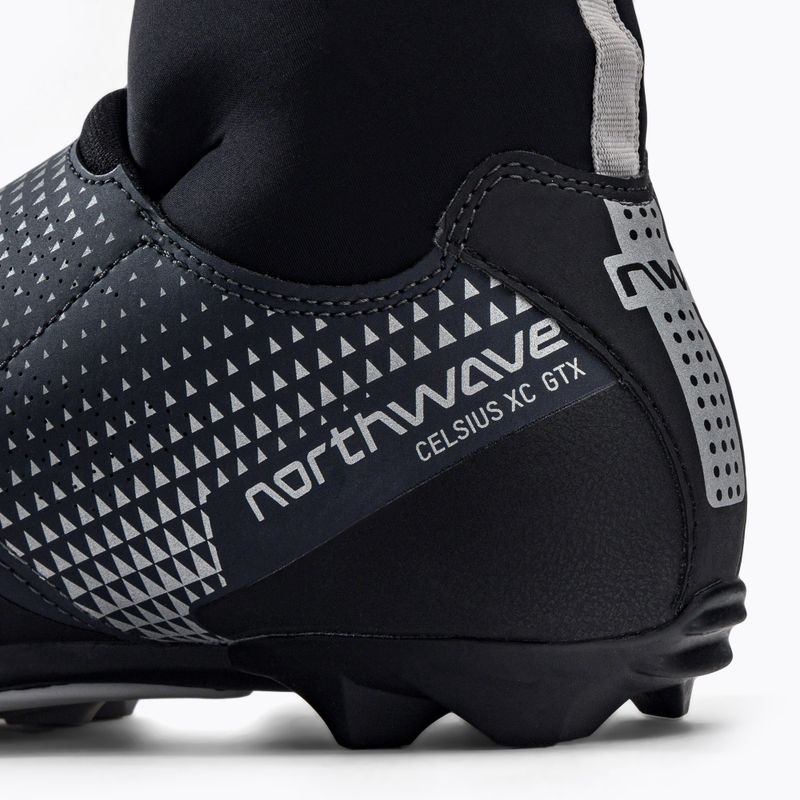 Scarpe da ciclismo MTB da uomo Northwave Celsius XC GTX grigio carbonio/riflettente 9