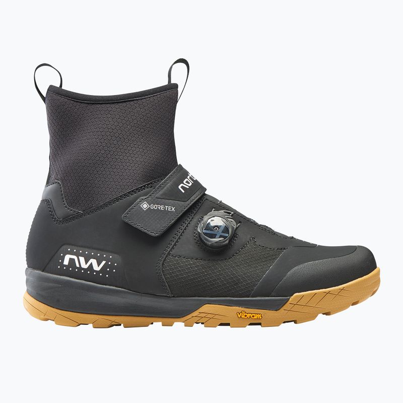 Scarpe da ciclismo MTB da uomo Northwave Kingrock Plus GTX nero/miele 11