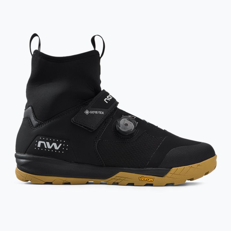 Scarpe da ciclismo MTB da uomo Northwave Kingrock Plus GTX nero/miele 2
