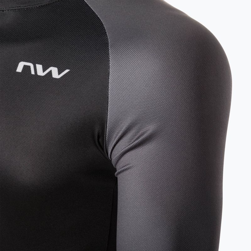 Northwave Blade 4 nero/grigio scuro da uomo, manica lunga da ciclismo 3
