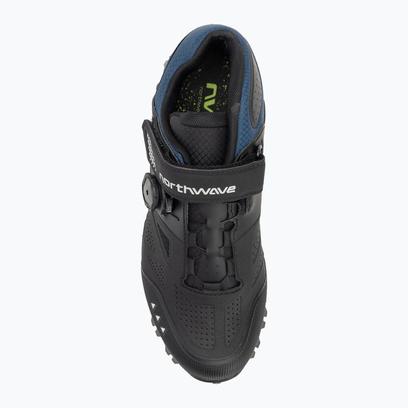 Scarpe da ciclismo MTB da uomo Northwave Enduro Mid 2 nero/blu profondo 5