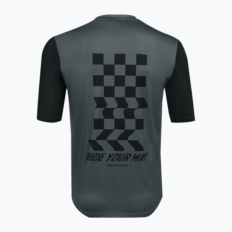 Maglia da ciclismo Northwave Xtrail 2 grigio scuro/nero da uomo 2