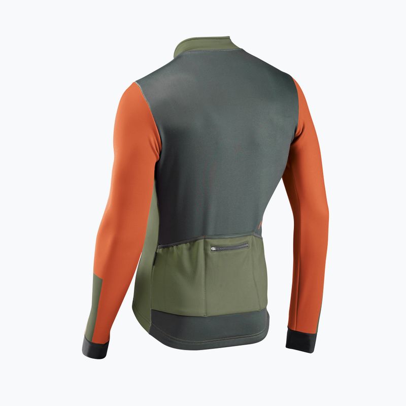Giacca da ciclismo Northwave Blade 2 verde bosco/cannella da uomo 2