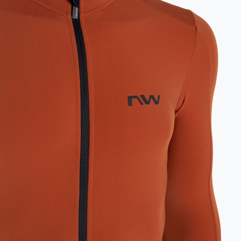 Felpa da ciclismo Northwave Fahrenheit Jersey uomo cannella 3