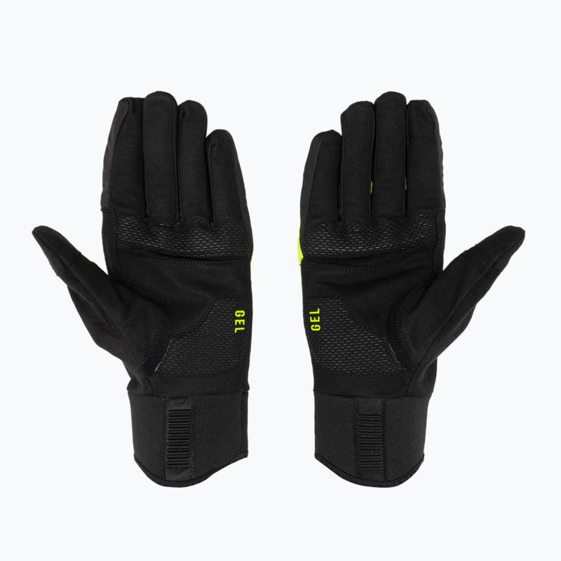 Guanti da ciclismo Northwave Fast Gel nero/giallo fluo da uomo 2