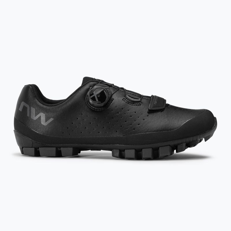 Scarpe da ciclismo MTB da uomo Northwave Hammer Plus nero/grigio scuro 2
