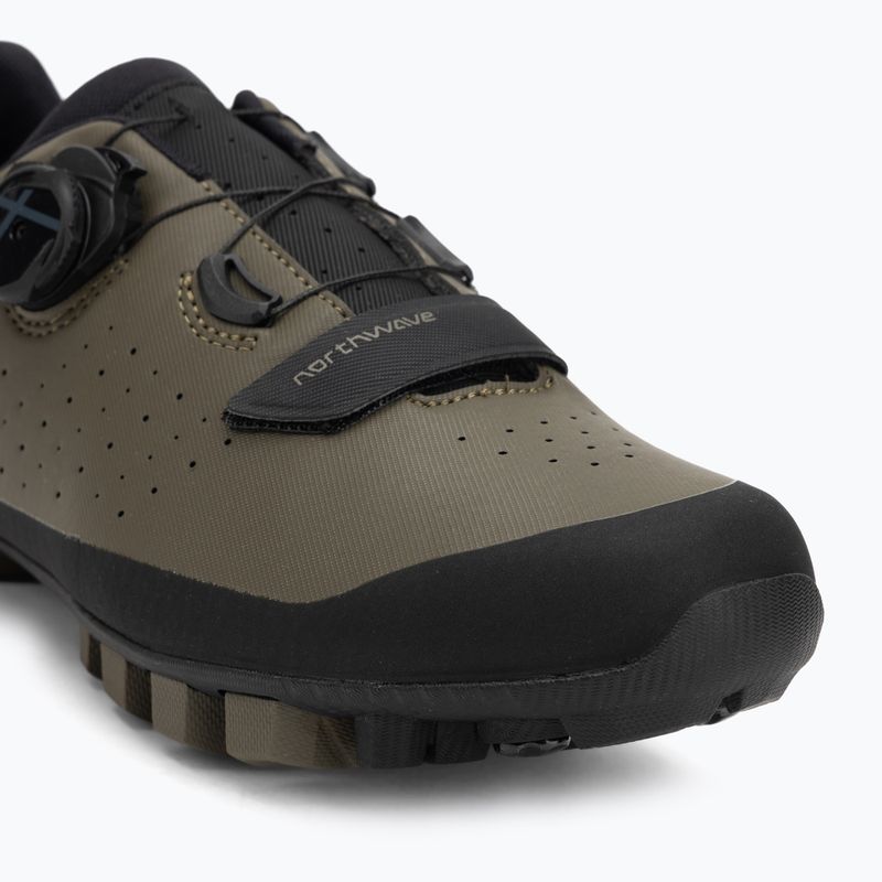 Scarpe da ciclismo MTB da uomo Northwave Hammer Plus verde foresta/nero 7