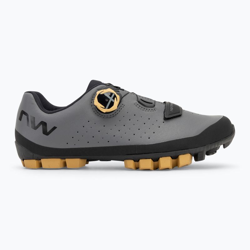 Scarpe da ciclismo MTB da uomo Northwave Hammer Plus grigio scuro/miele 2