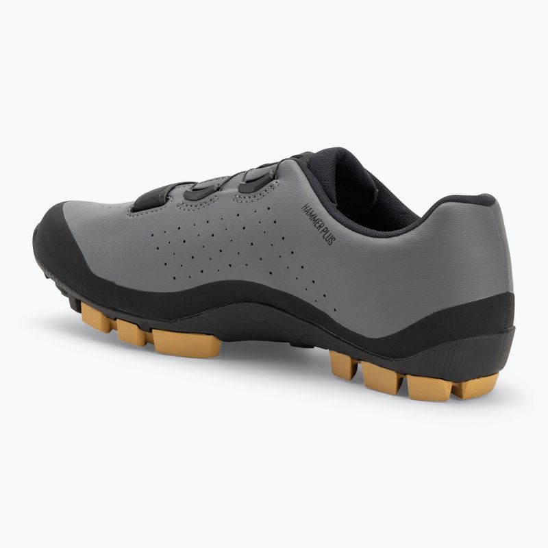 Scarpe da ciclismo MTB da uomo Northwave Hammer Plus grigio scuro/miele 3