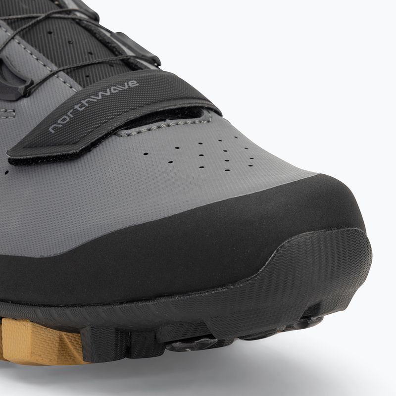 Scarpe da ciclismo MTB da uomo Northwave Hammer Plus grigio scuro/miele 7