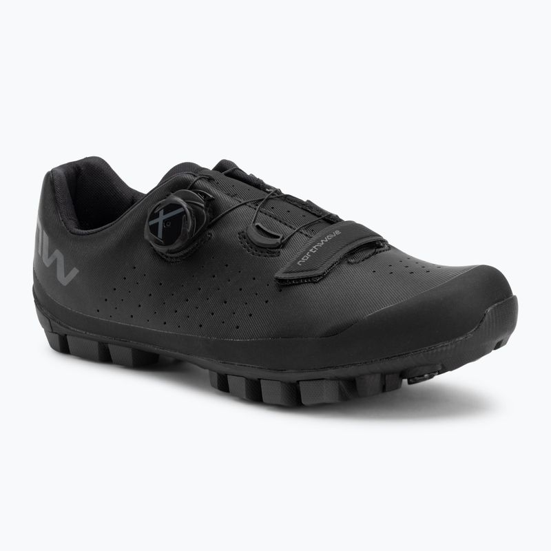 Scarpe da ciclismo MTB da uomo Northwave Hammer Plus Wide nero/grigio scuro
