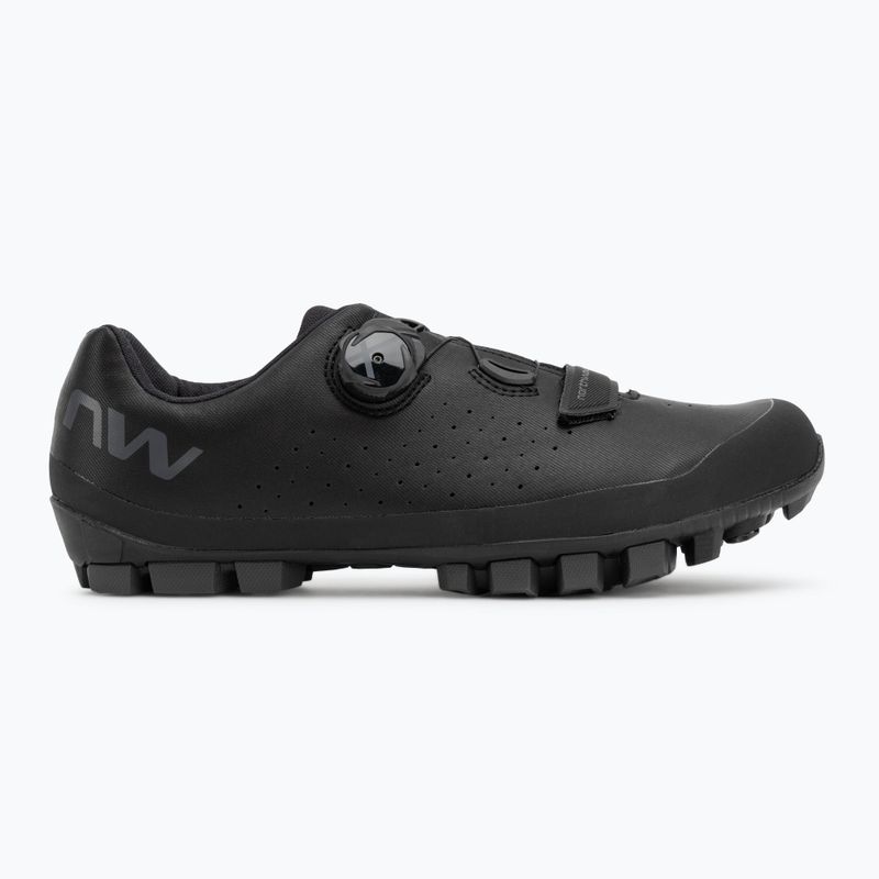 Scarpe da ciclismo MTB da uomo Northwave Hammer Plus Wide nero/grigio scuro 2