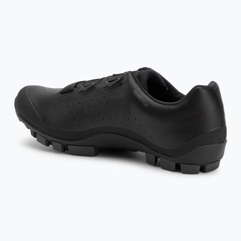 Scarpe da ciclismo MTB da uomo Northwave Hammer Plus Wide nero/grigio scuro 3