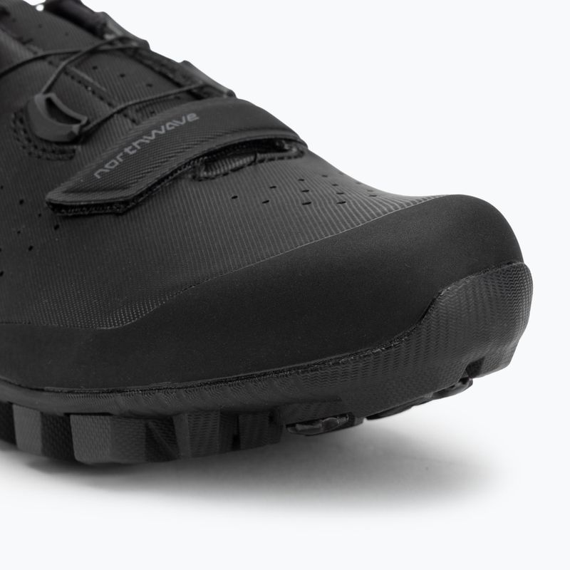 Scarpe da ciclismo MTB da uomo Northwave Hammer Plus Wide nero/grigio scuro 7