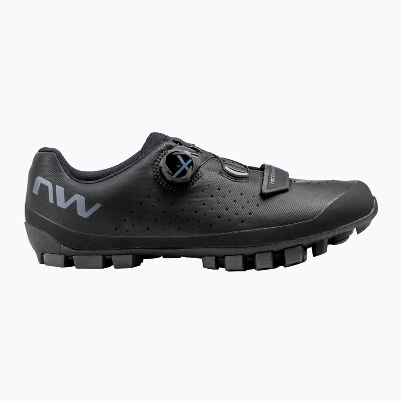 Scarpe da ciclismo MTB da uomo Northwave Hammer Plus Wide nero/grigio scuro
