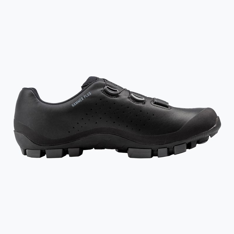 Scarpe da ciclismo MTB da uomo Northwave Hammer Plus Wide nero/grigio scuro 2
