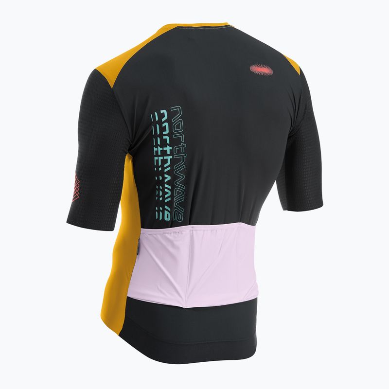 Maglia da ciclismo Northwave Extreme Evo ocra/nera per uomo 2