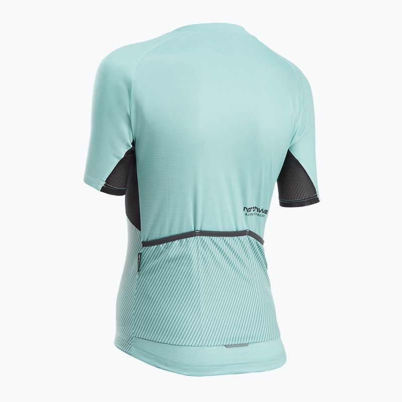 Maglia ciclismo da donna Northwave Force Evo blue surf 2