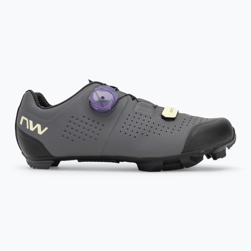 Scarpe da ciclismo MTB da donna Northwave Razer grigio scuro/viola scuro 2
