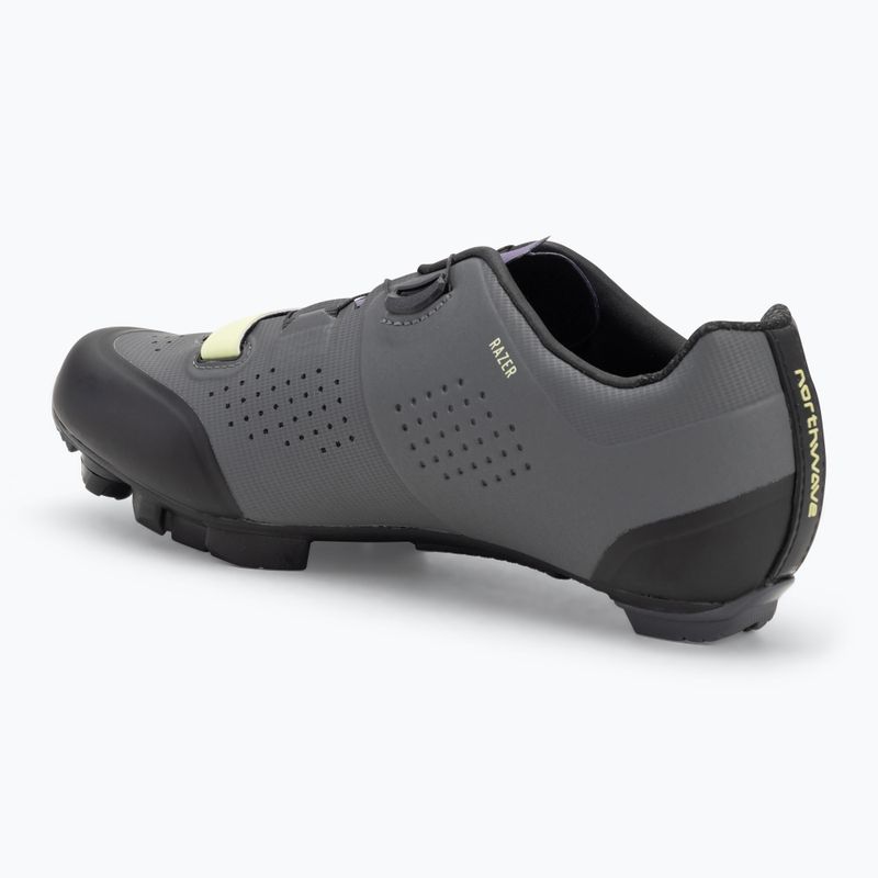 Scarpe da ciclismo MTB da donna Northwave Razer grigio scuro/viola scuro 3