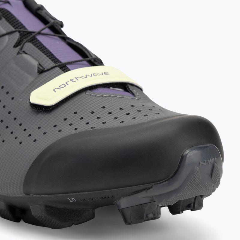Scarpe da ciclismo MTB da donna Northwave Razer grigio scuro/viola scuro 7