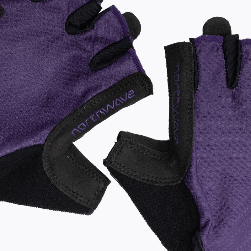 Guanti da ciclismo da donna Northwave Active Dito corto viola scuro 5