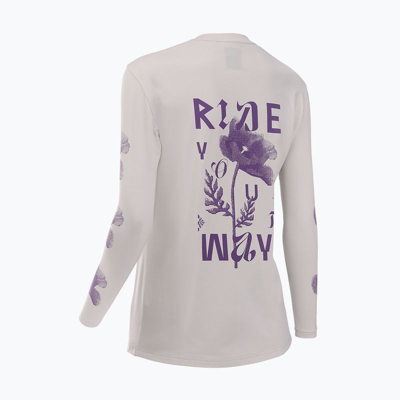 Manica lunga ciclismo donna Northwave Xtrail grigio chiaro/viola scuro 2