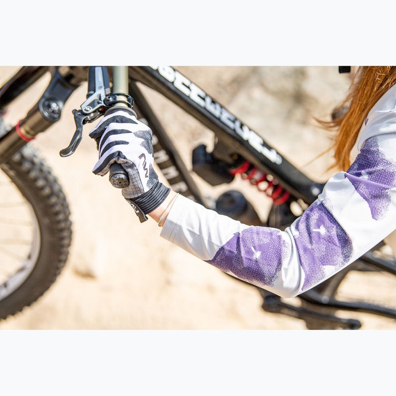 Manica lunga ciclismo donna Northwave Xtrail grigio chiaro/viola scuro 7