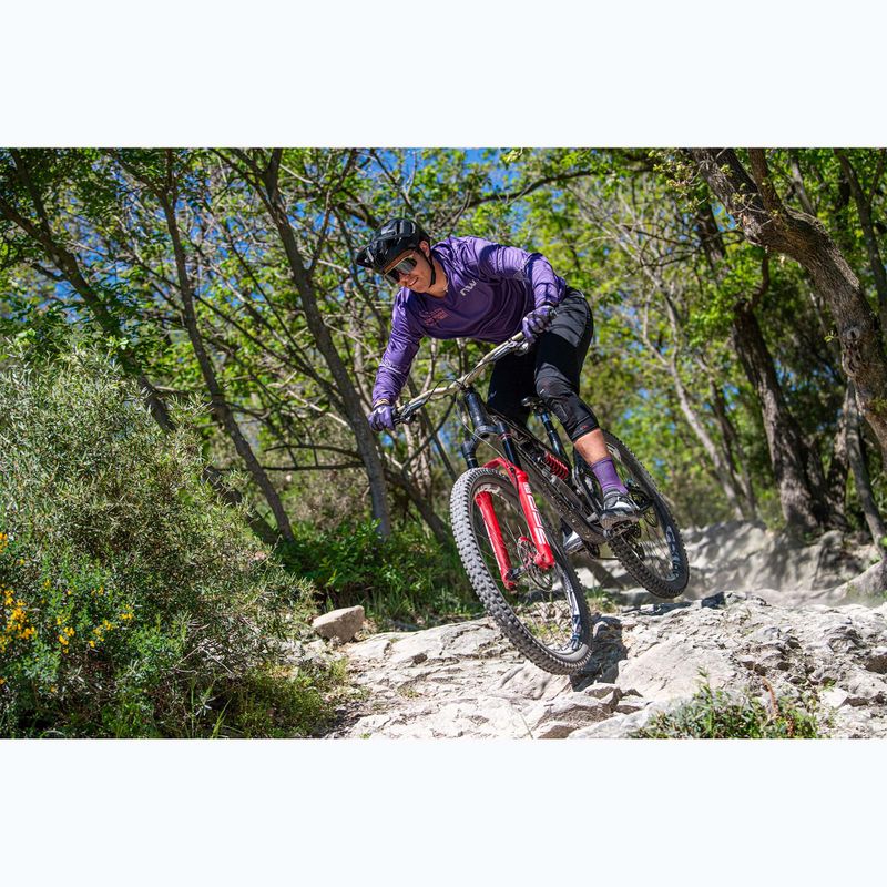 Northwave Edge 2 ciclismo uomo manica lunga viola scuro/arancio 3