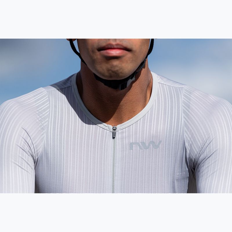 Maglia da ciclismo Northwave Extreme Ultra Light grigio chiaro da uomo 5