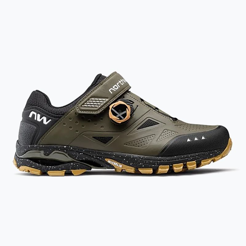 Scarpe da ciclismo MTB da uomo Northwave Spider Plus 3 sabbia/nero