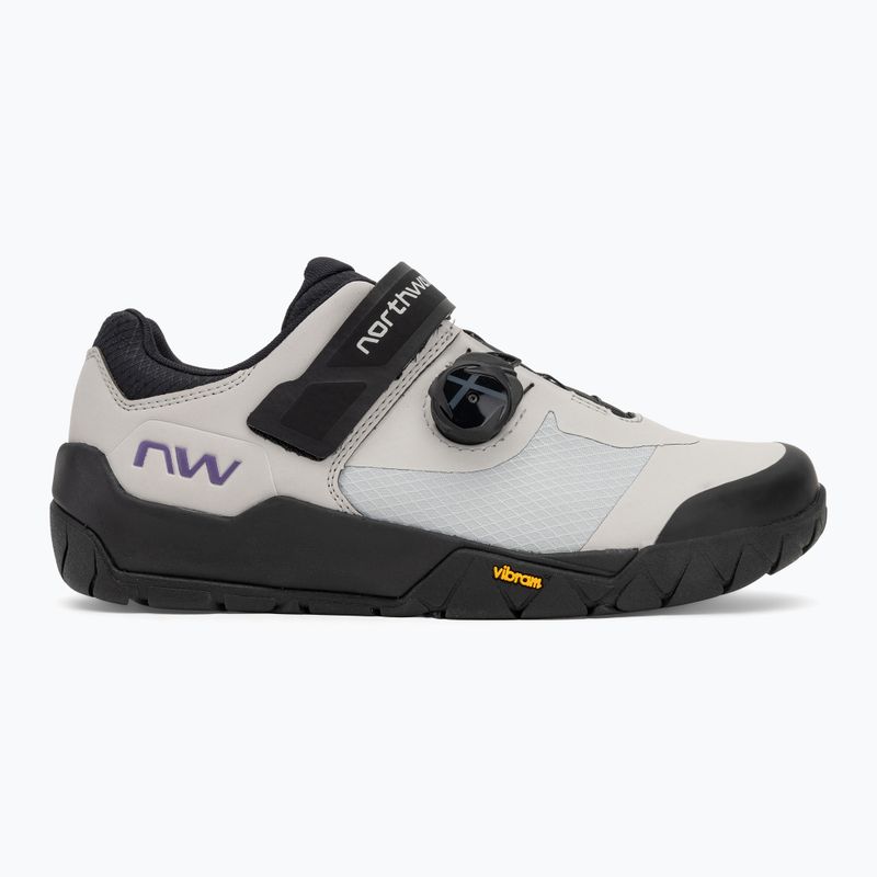 Scarpe da ciclismo MTB da uomo Northwave Overland Plus grigio chiaro/viola scuro 2