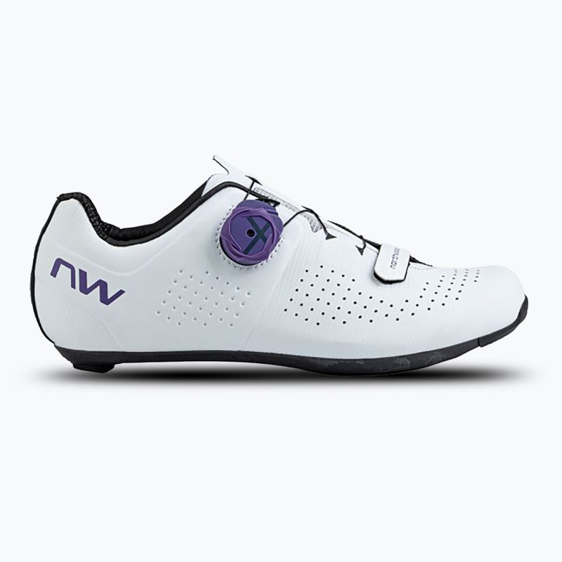 Scarpe da strada Northwave Storm Carbon bianco/viola scuro da donna 8