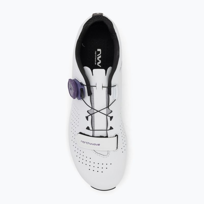 Scarpe da strada Northwave Storm Carbon bianco/viola scuro da donna 5