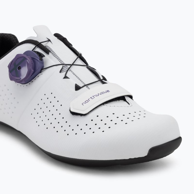 Scarpe da strada Northwave Storm Carbon bianco/viola scuro da donna 7