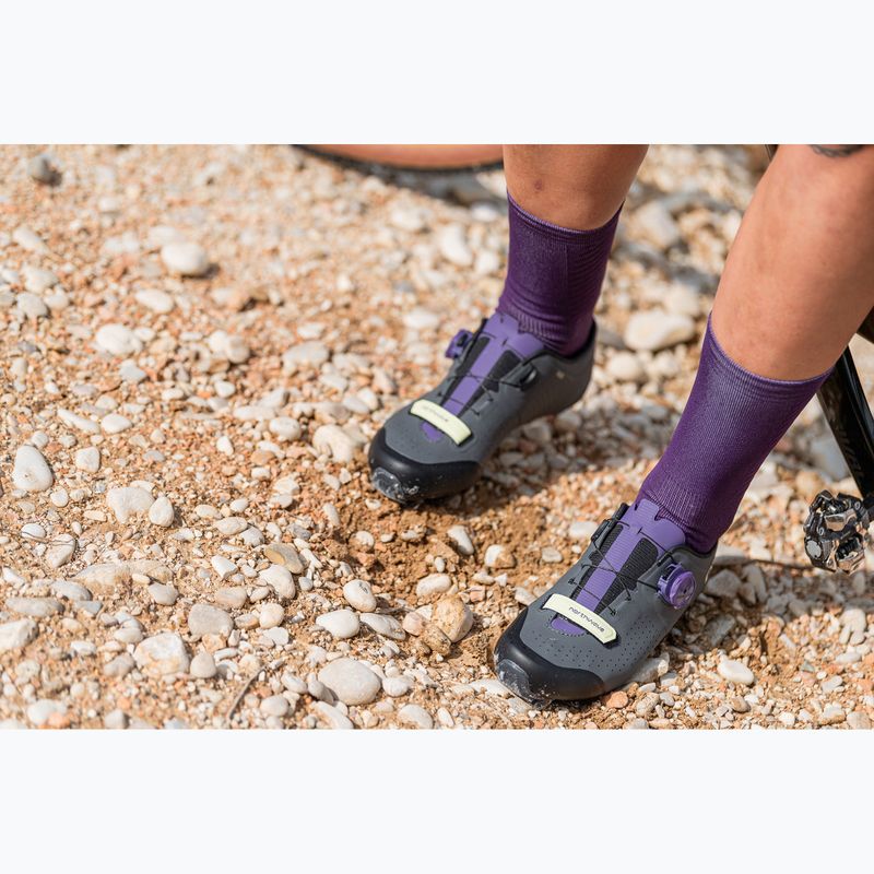 Scarpe da ciclismo MTB da donna Northwave Razer grigio scuro/viola scuro 6