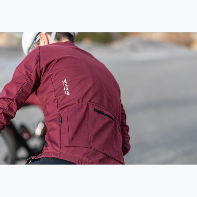 Giacca da ciclismo Northwave Blade Light rosso cabernet da uomo 7