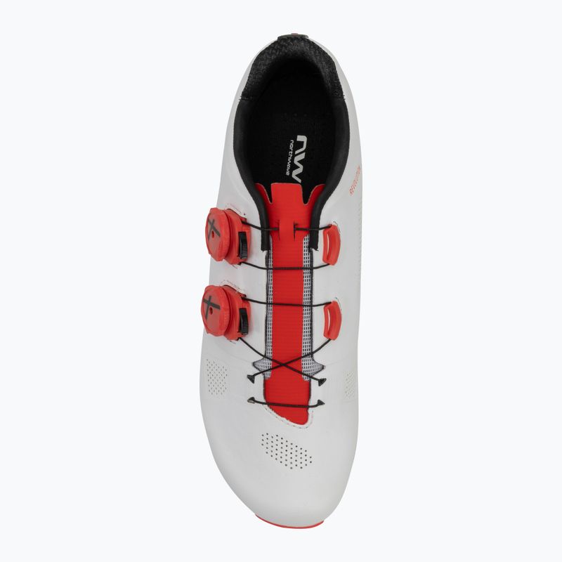 Scarpe da strada Northwave Revolution uomo bianco/rosso fluo 5