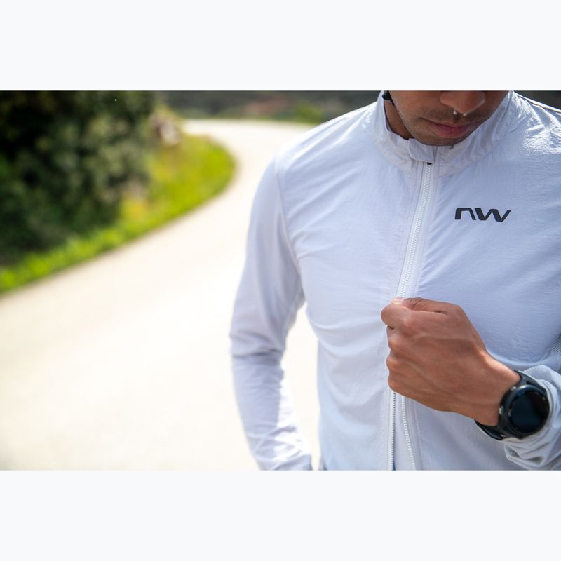 Giacca da ciclismo da uomo Northwave Extreme Light Wind light grey 5