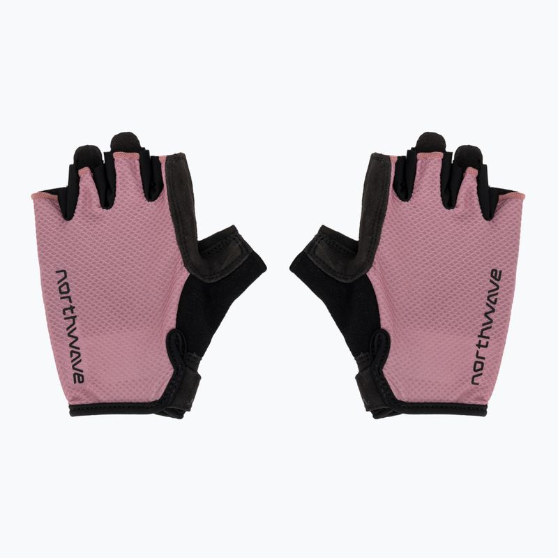 Guanti da ciclismo da donna Northwave Active Max Short Finger dusty malva 2