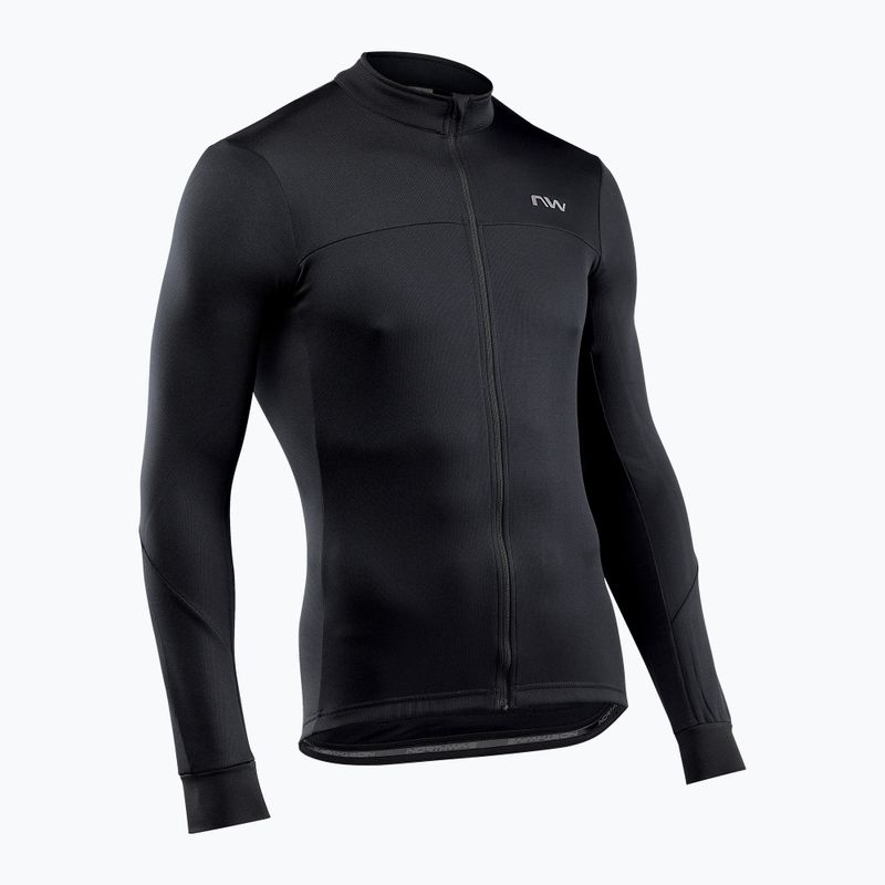 Felpa da ciclismo Northwave Force 2 Jersey FZ da uomo, nero 5