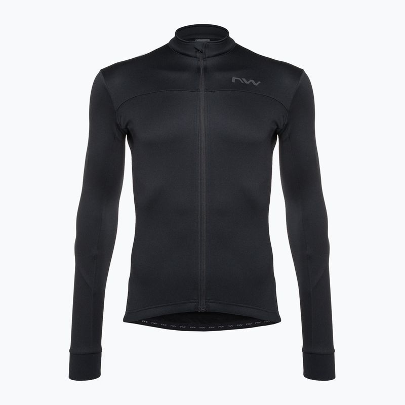 Felpa da ciclismo Northwave Force 2 Jersey FZ da uomo, nero