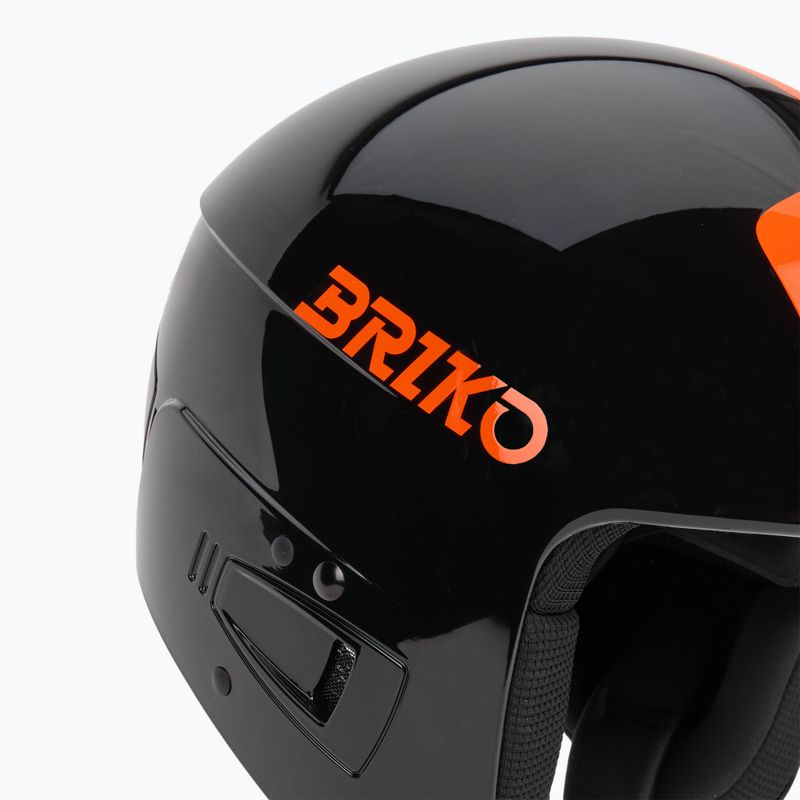 Casco da sci per bambini Briko Vulcano FIS 6.8 JR shiny black/orange 8