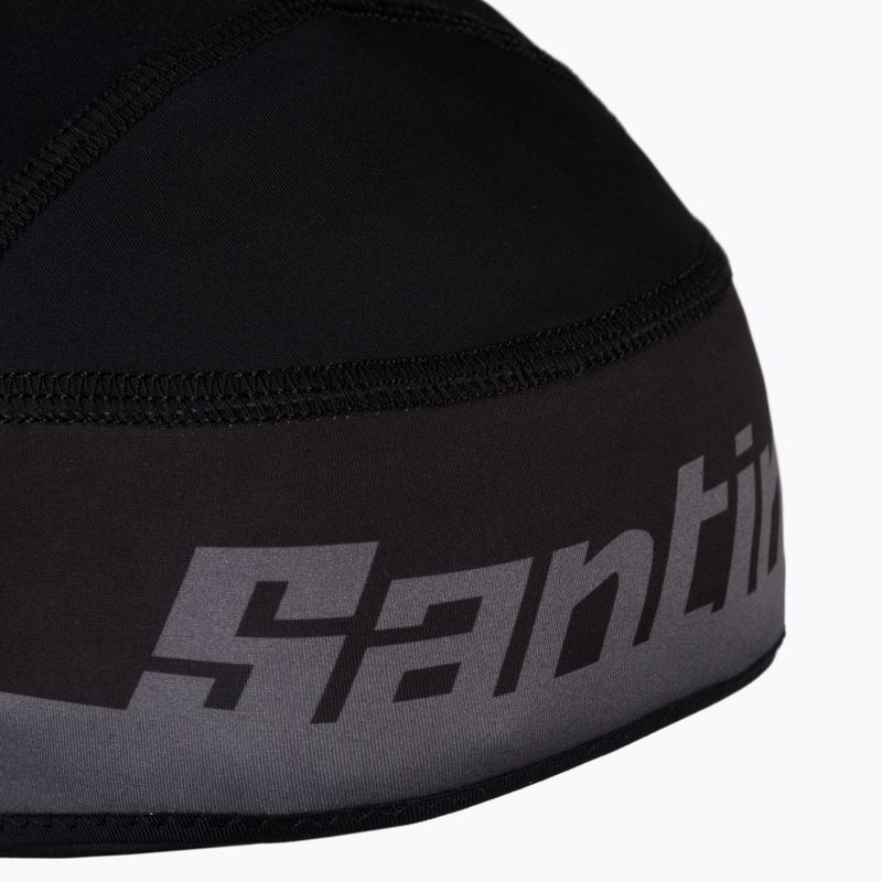 Cappellino da ciclismo Santini Sottocasco nero 3