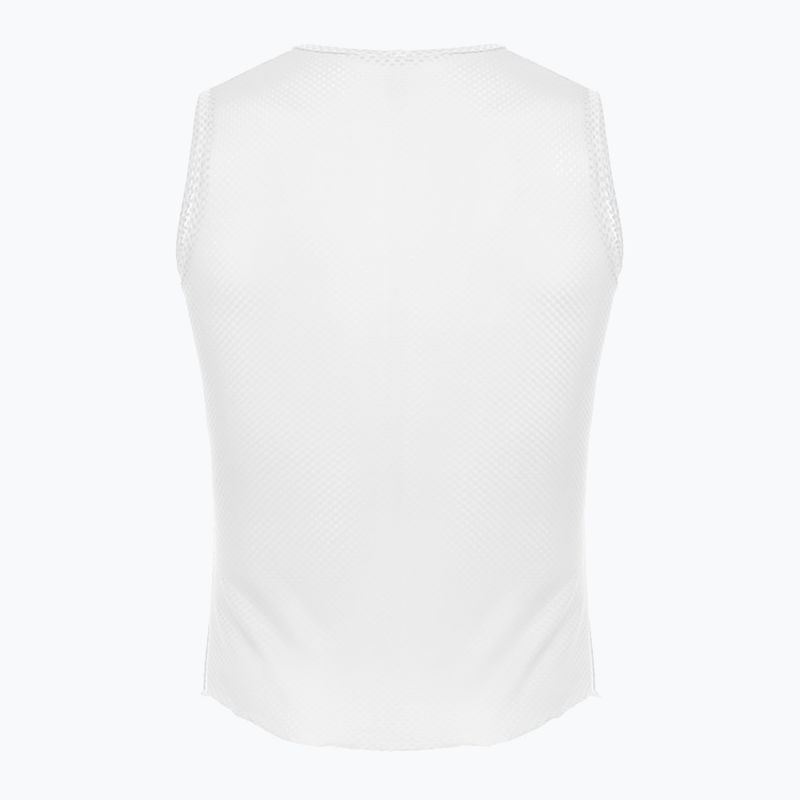 Maglia ciclismo Santini senza maniche Lieve bianco 5