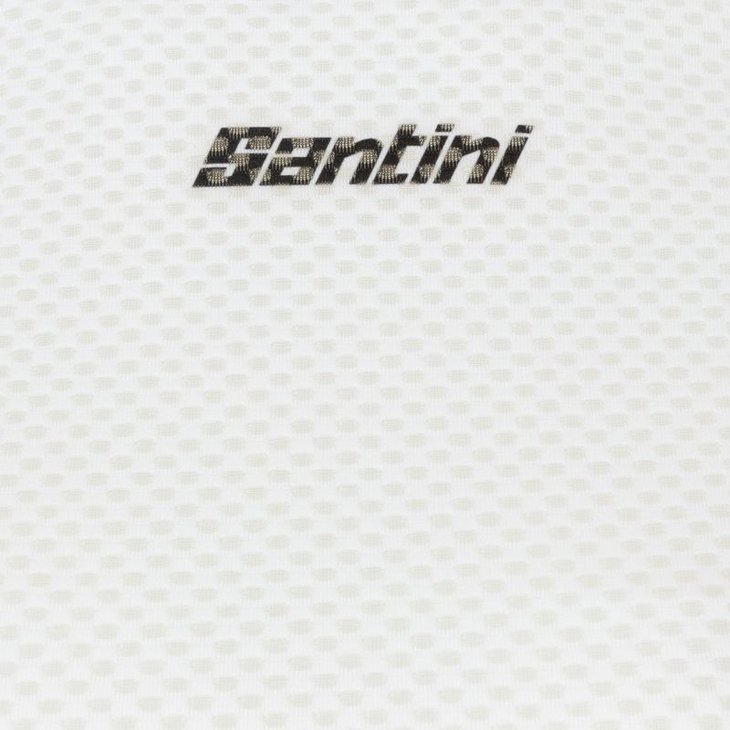 Maglia ciclismo Santini senza maniche Lieve bianco 3