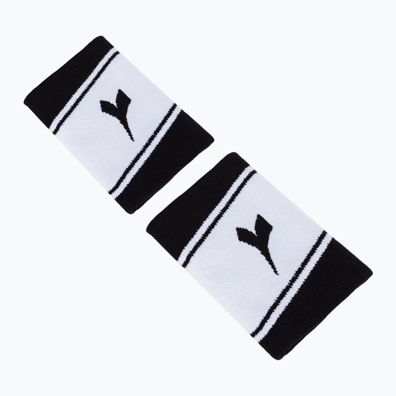 Diadora Wide Logo fasce da polso 2 pezzi bianco e nero 103.175650