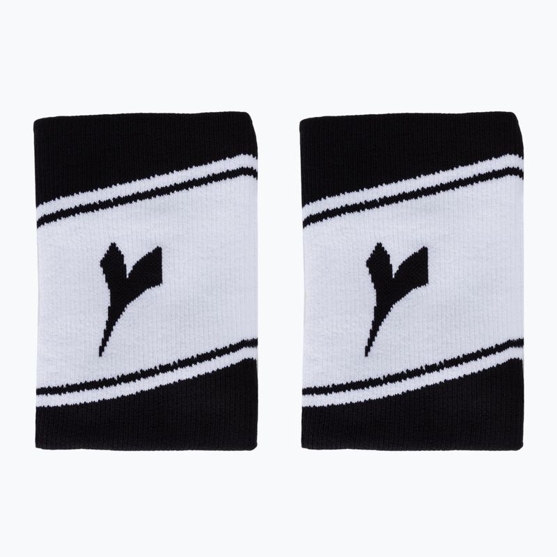 Diadora Wide Logo fasce da polso 2 pezzi bianco e nero 103.175650 2