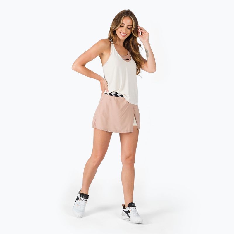 Diadora rosa mogano/bianco sospiro gonna 2